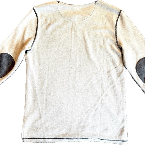 Adriano Goldschmied Kids Heather Clover Long Sleeve Sweater with Elbow Patches - Picture 2 of 2